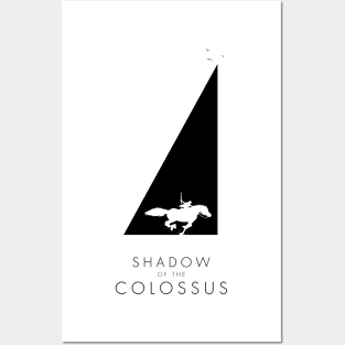 Shadow of the Colossus - Sanctuary silhouette black Posters and Art